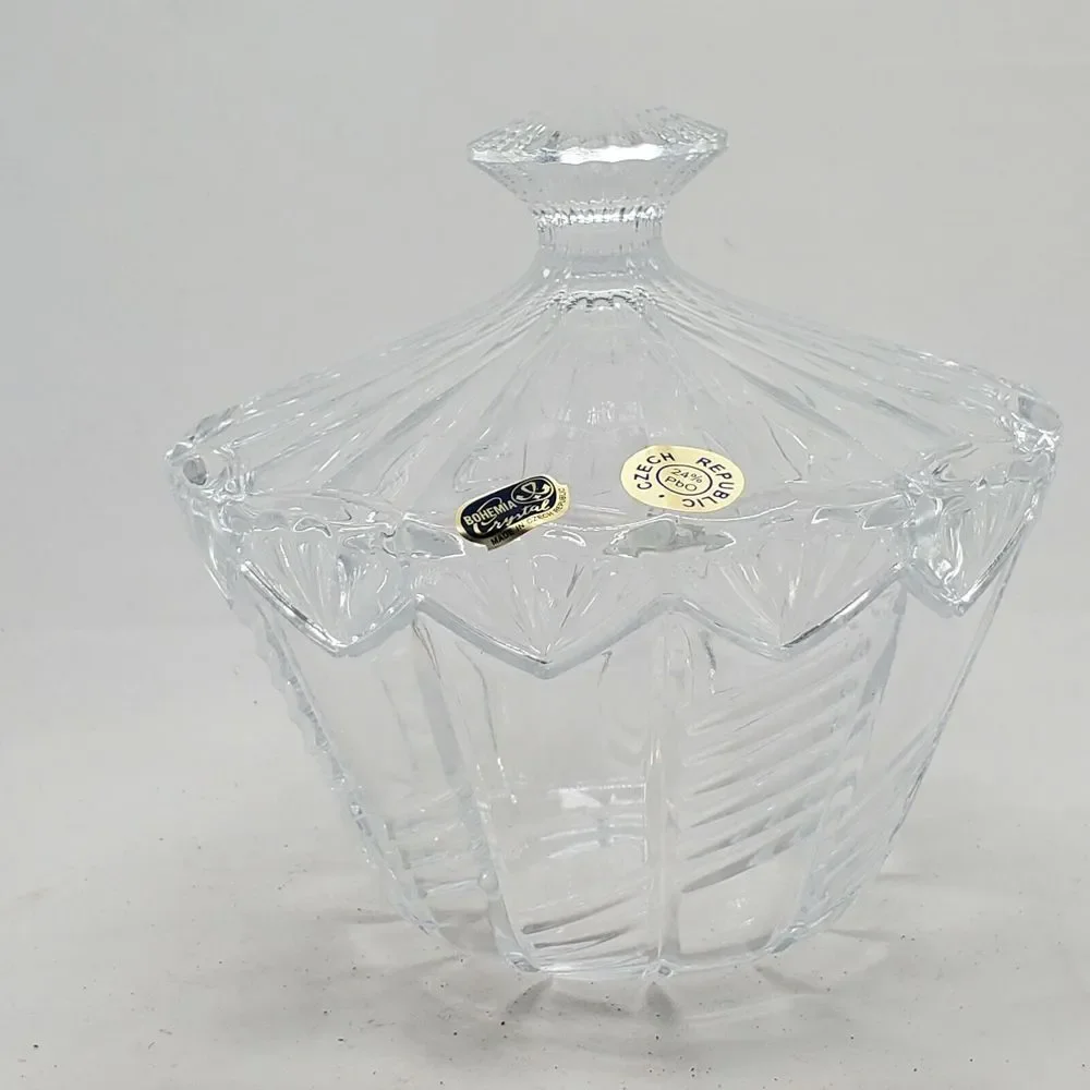 Caesar‎ Crystal Bohemiae Hand Cut Lead Crystal Covered Dish